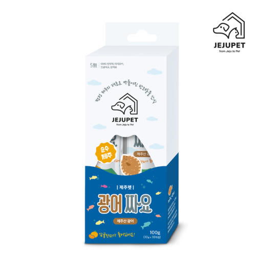 [제주펫] 광어짜요 강아지 고양이 짜먹는간식 (10P)