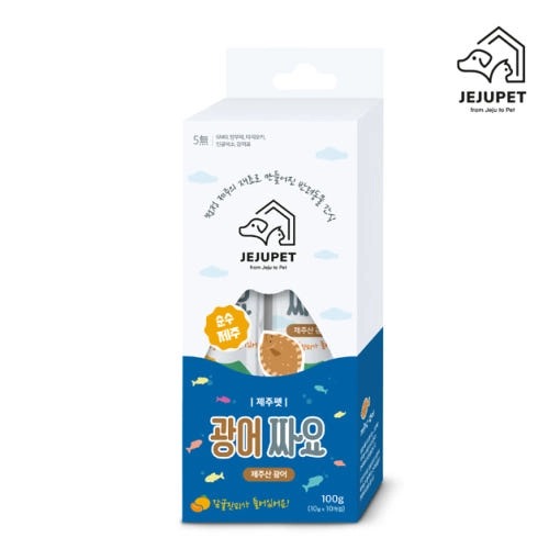 [제주펫] 광어짜요 강아지 고양이 짜먹는간식 (10P)