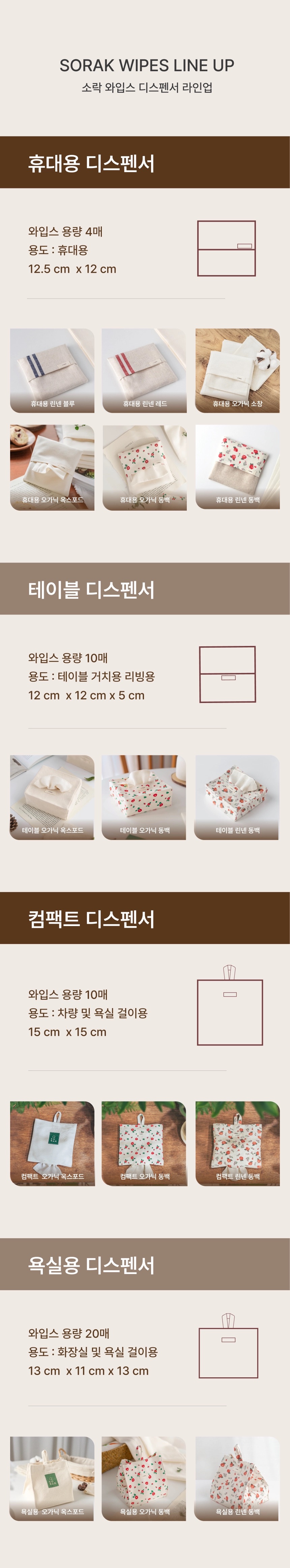 [지구별가게] 와입스 휴대용 옥스포드 디스펜서 세트